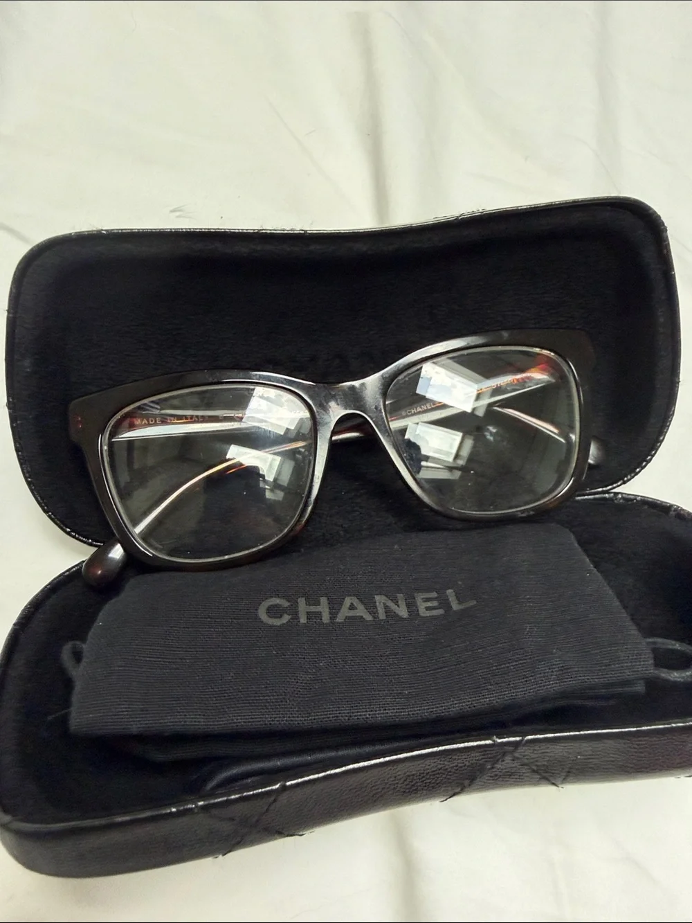 CHANEL | Accessories | Chanel Black Oversized Cateye Glasses  display picture 1